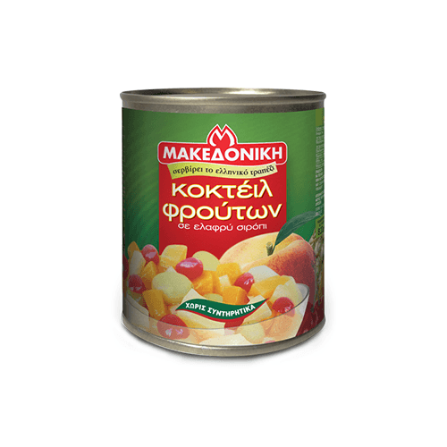 Κομπόστα κοκτέϊλ φρούτων σε ελαφρύ σιρόπι