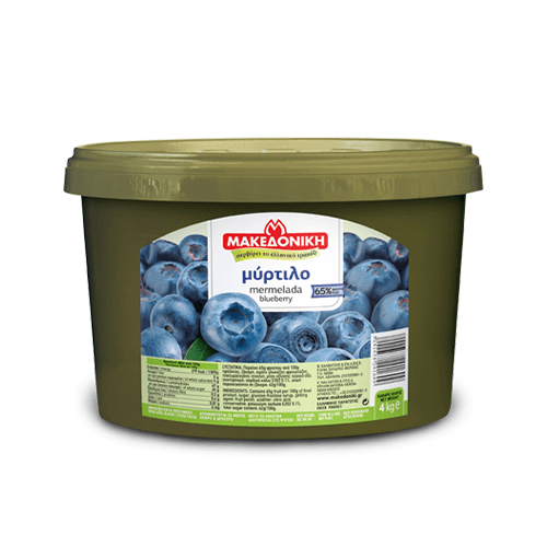 Μαρμελάδα Μύρτιλο 65% Φρούτο 4kg